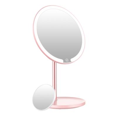 SM5D10X Magnifying Upgraded Version Compact Cosmetic Makeup Mirror With Led Lights