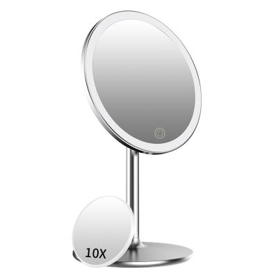 SM3D Aluminum High Illumination Rechargeable Desktop Lighted Makeup Mirror