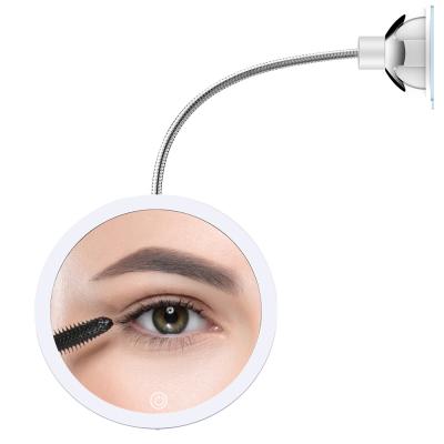 SM7D Flexible Led Illuminated Compact wall mounted Magnifying Makeup Mirror