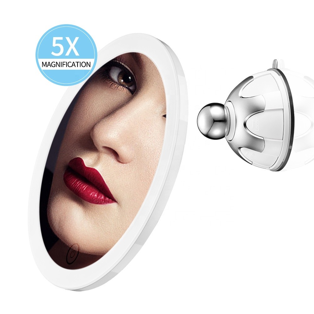 SM8D10X Magnifying Makeup Lighted Wall Mounted Mirror Bathroom Cosmetic Mirror